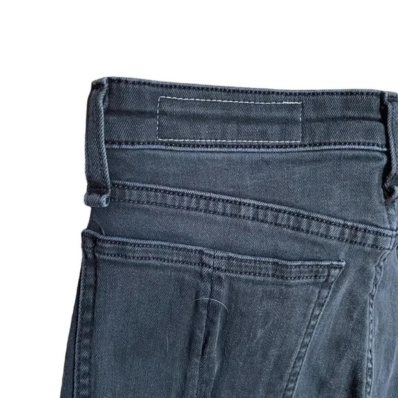 rag & bone Nina High-Rise Skinny Jeans 25 Charcoal Black Carlton Wash Zipper Hem - Picture 11 of 14